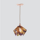 Jezebel Gallery Flame Signature 9" x 7" Small Wild Iris Pendant Light With Copper Hardware