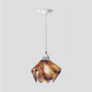 Jezebel Gallery Flame Signature 9" x 7" Small Wild Iris Pendant Light With Nickel Hardware