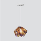 Jezebel Gallery Flame Signature 9" x 7" Small Wild Iris Pendant Light With White Hardware