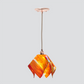 Jezebel Gallery Flame Signature 9" x 7" Small Zinna Pendant Light With Copper Hardware