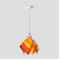 Jezebel Gallery Flame Signature 9" x 7" Small Zinna Pendant Light With Nickel Hardware