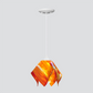Jezebel Gallery Flame Signature 9" x 7" Small Zinna Pendant Light With White Hardware