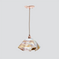Jezebel Gallery Lily Radiance 11" x 7" Large Bisque Pendant Light With Copper Hardware