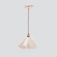 Jezebel Gallery Lily Radiance 11" x 7" Large Champagne Pendant Light With Copper Hardware