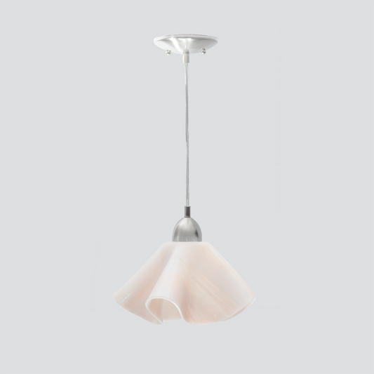 Jezebel Gallery Lily Radiance 11" x 7" Large Champagne Pendant Light With Nickel Hardware