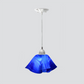 Jezebel Gallery Lily Radiance 11" x 7" Large Cobalt Blue Pendant Light With Nickel Hardware