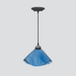 Jezebel Gallery Lily Radiance 11" x 7" Large Lavender Pendant Light With Black Hardware