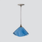 Jezebel Gallery Lily Radiance 11" x 7" Large Lavender Pendant Light With Brown Hardware