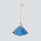 Jezebel Gallery Lily Radiance 11" x 7" Large Lavender Pendant Light With Nickel Hardware