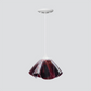 Jezebel Gallery Lily Radiance 11" x 7" Large Plum Pendant Light With White Hardware