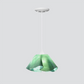 Jezebel Gallery Lily Radiance 11" x 7" Large Seafoam Green Pendant Light With White Hardware
