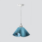 Jezebel Gallery Lily Radiance 11" x 7" Large Sky Blue Pendant Light With Nickel Hardware