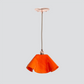 Jezebel Gallery Lily Radiance 11" x 7" Large Tangerine Pendant Light With Copper Hardware