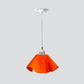 Jezebel Gallery Lily Radiance 11" x 7" Large Tangerine Pendant Light With Nickel Hardware