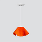 Jezebel Gallery Lily Radiance 11" x 7" Large Tangerine Pendant Light With White Hardware