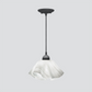 Jezebel Gallery Lily Radiance 11" x 7" Large White Cloud Pendant Light With Black Hardware