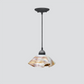 Jezebel Gallery Lily Radiance 9" x 5" Small Bisque Pendant Light With Black Hardware