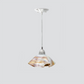 Jezebel Gallery Lily Radiance 9" x 5" Small Bisque Pendant Light With Nickel Hardware