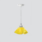 Jezebel Gallery Lily Radiance 9" x 5" Small Canary Yellow Pendant Light With Nickel Hardware