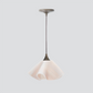 Jezebel Gallery Lily Radiance 9" x 5" Small Champagne Pendant Light With Brown Hardware