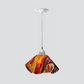 Jezebel Gallery Lily Signature 11" x 7" Large Begonia Pendant Light With Nickel Hardware