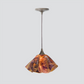 Jezebel Gallery Lily Signature 11" x 7" Large Black Eyed Susan Pendant Light With Brown Hardware