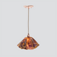 Jezebel Gallery Lily Signature 11" x 7" Large Black Eyed Susan Pendant Light With Copper Hardware