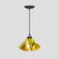Jezebel Gallery Lily Signature 11" x 7" Large Buttercup Pendant Light With Black Hardware