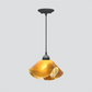 Jezebel Gallery Lily Signature 11" x 7" Large Honeysuckle Pendant Light With Black Hardware