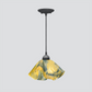 Jezebel Gallery Lily Signature 11" x 7" Large Strawflower Pendant Light With Black Hardware