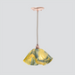 Jezebel Gallery Lily Signature 11" x 7" Large Strawflower Pendant Light With Copper Hardware