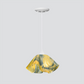 Jezebel Gallery Lily Signature 11" x 7" Large Strawflower Pendant Light With White Hardware