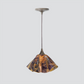 Jezebel Gallery Lily Signature 11" x 7" Large Wild Iris Pendant Light With Brown Hardware