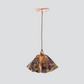 Jezebel Gallery Lily Signature 11" x 7" Large Wild Iris Pendant Light With Copper Hardware
