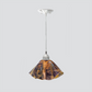 Jezebel Gallery Lily Signature 11" x 7" Large Wild Iris Pendant Light With Nickel Hardware