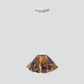 Jezebel Gallery Lily Signature 11" x 7" Large Wild Iris Pendant Light With White Hardware