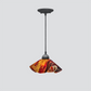 Jezebel Gallery Lily Signature 9" x 5" Small Begonia Pendant Light With Black Hardware