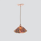 Jezebel Gallery Lily Signature 9" x 5" Small Black Eyed Susan Pendant Light With Copper Hardware