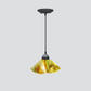 Jezebel Gallery Lily Signature 9" x 5" Small Buttercup Pendant Light With Black Hardware