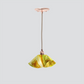 Jezebel Gallery Lily Signature 9" x 5" Small Buttercup Pendant Light With Copper Hardware