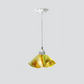 Jezebel Gallery Lily Signature 9" x 5" Small Buttercup Pendant Light With Nickel Hardware