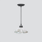 Jezebel Gallery Lily Signature 9" x 5" Small Lotus Pendant Light With Black Hardware
