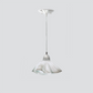 Jezebel Gallery Lily Signature 9" x 5" Small Lotus Pendant Light With Nickel Hardware