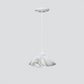 Jezebel Gallery Lily Signature 9" x 5" Small Lotus Pendant Light With White Hardware