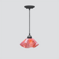 Jezebel Gallery Lily Signature 9" x 5" Small Peony Pendant Light With Black Hardware