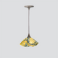 Jezebel Gallery Lily Signature 9" x 5" Small Strawflower Pendant Light With Brown Hardware