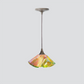Jezebel Gallery Lily Signature 9" x 5" Small Tulip Pendant Light With Brown Hardware