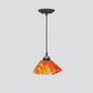 Jezebel Gallery Lily Signature 9" x 5" Small Zinna Pendant Light With Black Hardware