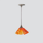 Jezebel Gallery Lily Signature 9" x 5" Small Zinna Pendant Light With Brown Hardware