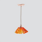 Jezebel Gallery Lily Signature 9" x 5" Small Zinna Pendant Light With Copper Hardware